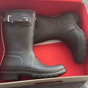 Hunter Women's Charcoal Winter Rain Boots